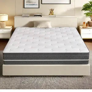 12 inch Medium Firm Hybrid Good Mattress Memory Foam and Pocket Spring Twin Full Queen King Size Mattress In a Box bed  mattress motion isolation
