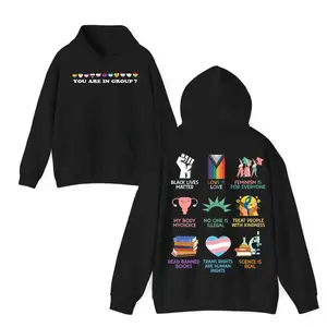 You Are In Group 7 Hoodie, Human Rights Equality Design, Liberal Progressive Graphic Pullover, Perfect for Fall and Winter, Great Gift for Activists, Made in USA