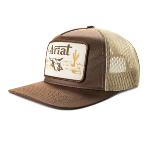 Ariat Unisex Oilskin Desert Brown Mesh Back Snapback Hat