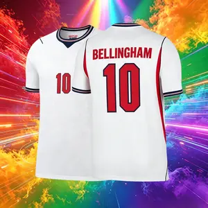 2026 England Home White 10# Bellingham Short Sleeve Soccer Jersey Fans Version