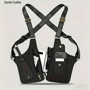 Zenith Outfits Adjustable Underarm Shoulder Bag for Men and Women- Anti-theft Hidden Storage for Cell Phones and Other Hunting and Outdoor Gear, High-Quality Faux Leather (PU Leather)，Christmas first choice， best holiday gift outdoorfun Wing Bag