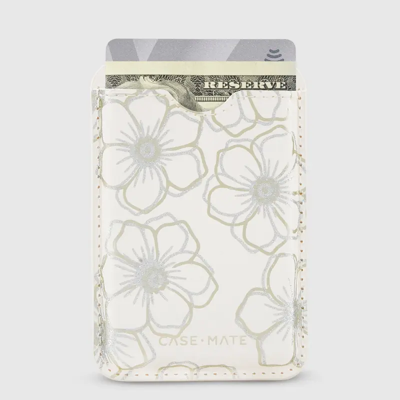 Case-Mate Floral Gems MagSafe Wallet, Premium Phone Accessories for MagSafe-Enabled Smartphones