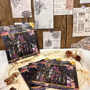 Scrapbooking Paper Pad, 12 Sheets Planet Background Scrapbooking Paper Pad, Heavyweight Cardstock for Journaling, Collage Art, Greeting Cards