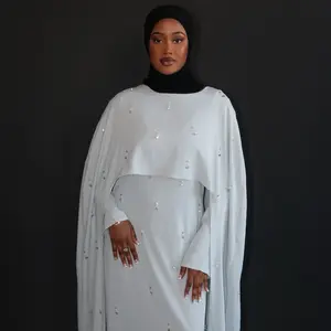 Nima stone cape dress