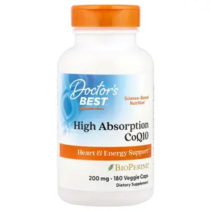 Doctor's Best High Absorption CoQ10  , 200 mg, 180 Veggie Caps