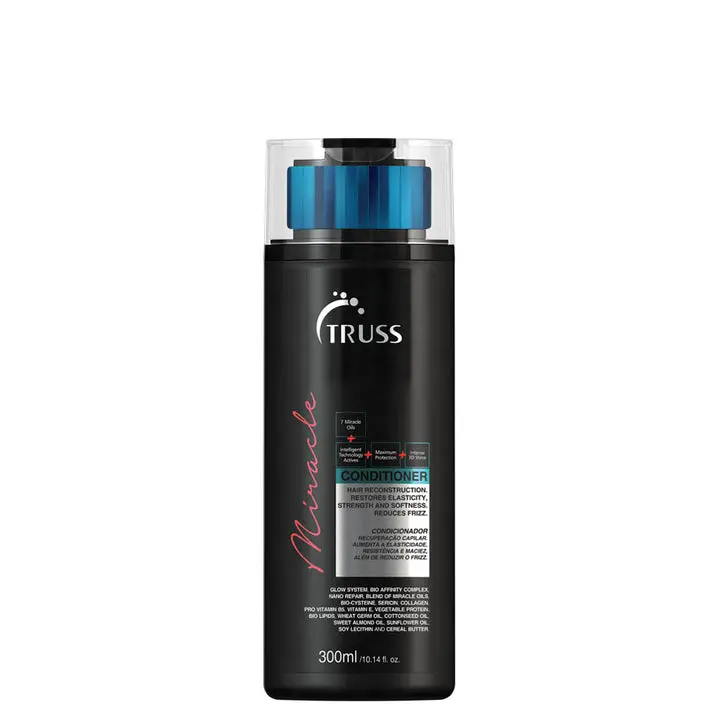 Truss Miracle Haircare Conditioner - Liquid Single Item with Anti-Aging, Color Protection, Hair Color Care & Amino Acid Benefits for All Hair Types, Hair Color Conditioner, Amino Acid Conditioner