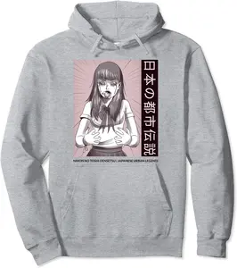 Japanese Horror Girl Kowaii Nihon No Toshi Densetsu Pullover Hoodie - Macyulm Shop 58B0969C4NKJ