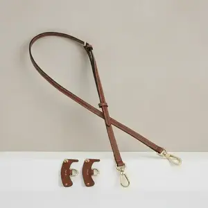 2026 Hot, Solid Color Leather Bag Strap & Bag Hanger, Adjustable Shoulder Strap for Longchamp Mini Handbag, Bag Accessories