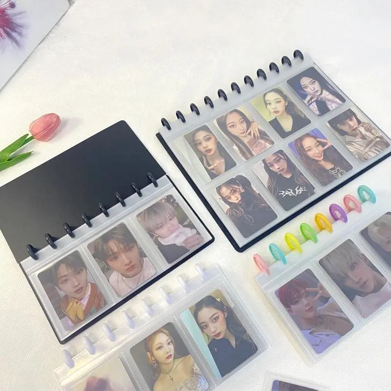 8 Cards Binder Photocards Holder Photo Albums Kpop Idol Cards Collect Book Poca Packaging Supplies Cards Albums Binder Photocard