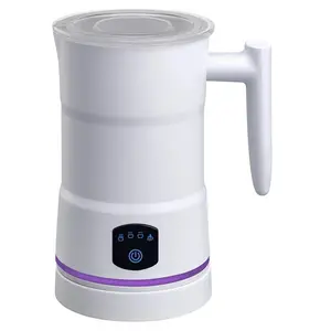 4 in 1 Electric Milk Frother Automatic Milk Steamer Hot & Cold Foam Maker Milk Warmer for Latte Cappuccino Macchiato Hot Chocolate | Stainless Steel Frother Machine | Home Barista Coffee Lover Gift