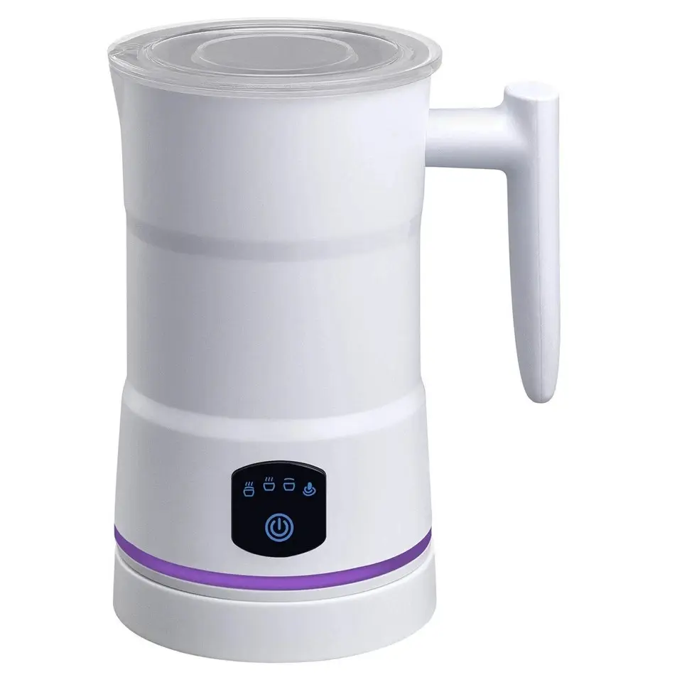 4 in 1 Electric Milk Frother Automatic Milk Steamer Hot & Cold Foam Maker Milk Warmer for Latte Cappuccino Macchiato Hot Chocolate | Stainless Steel Frother Machine | Home Barista Coffee Lover Gift