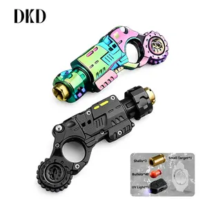 DKD Easter Special: Futuristic, Premium Metal Fidget Toy—The Ultimate Stress Reliever for the Office and Home. A 4.72-inch EDC Companion; Alleviates Anxiety. Available in Black or Dual-Tone Multicolor. The Perfect Gift for Boyfriends and Family.