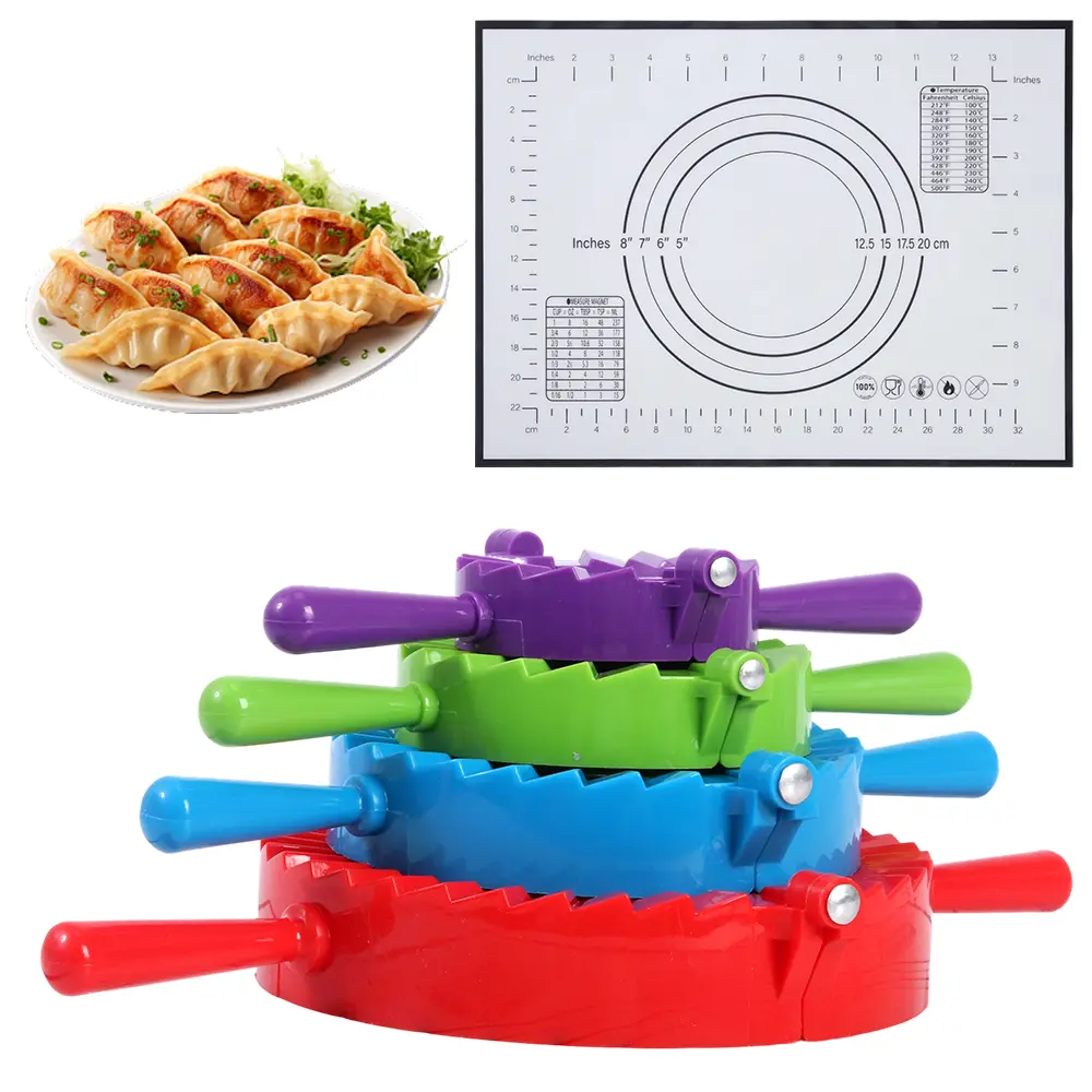 4 pcs Mold Ravioli with a Non-Stick Pastry Mat Designed for Creating Pies, Ravioli, Wonton Dough Press And Restaurant Pastry-Making Tools ﻿,summerwins