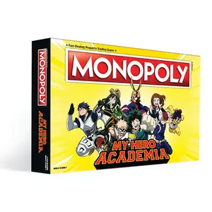 My Hero Academia Monopoly - Fast-Dealing Property Trading Game with Custom Tokens & Themed Money - Official Anime Edition