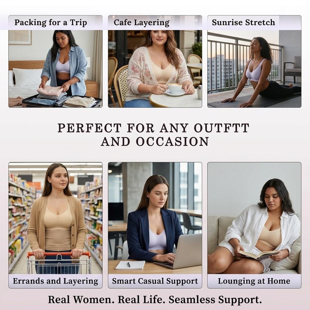 Women Jelly Bras  Wirefree Bras Full Coverage  Everyday Bras Comfortable Wireless Padded Tshirt Bra for All-Day Fit