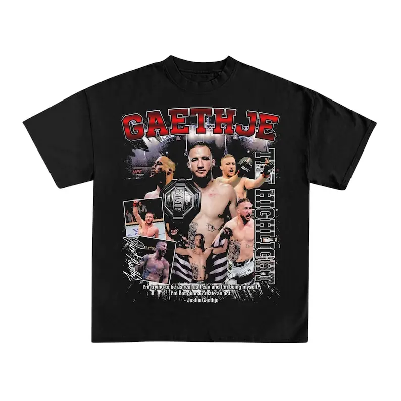 Justin Gaethje tee - Sports tee - UFC Shirt - MMA