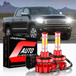 H11 For Toyota Tundra Crew Cab Pickup 4-Door 2007-2013 LED Headlight Low Bulbs