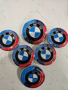 (7)Kith Anniversary 56mm Bmw style center wheel caps 5x112 Trunk / Hood 82MM & Wheels