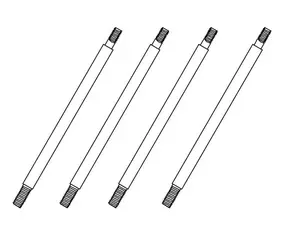 1:10 YK41011 Shock Shaft Set