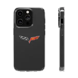 Corvette logo phone case for iPhone 17/16/15/14/13/12/11 Pro Max/Plus - a perfect romantic gift for your anniversary