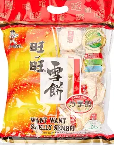 Want Want Shelly Senbei Rice Crackers Family Pack (520g)