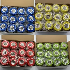 48-Pack Self-Adhesive Sports Tape 0.98-Inch Breathable Non-Woven Joint Wraps Flexible Waterproof for Fingers Wrists Pet Care Assorted Colors Universal Size