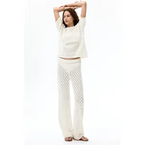 H&M Pointelle-knit trousers