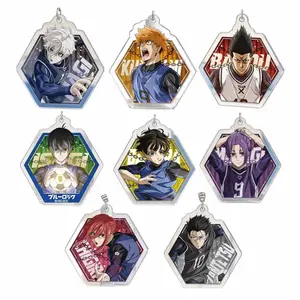8 Different Styles Blue Lock Acrylic Keychain - Anime Character Bag Charm Gifts