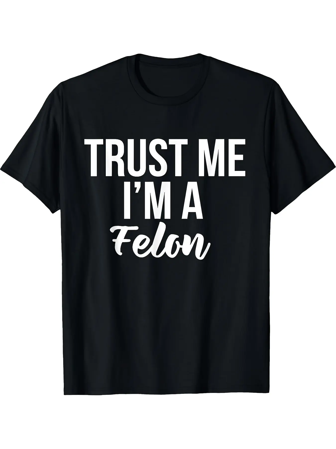 Men's Humorous T-Shirt That Says 'Trust Me I'M a F unisex soft cotton short sleeve t shirt, vintage graphic casual tee for men women teens, perfect birthday holiday gift for camping travel gym daily street casual wear