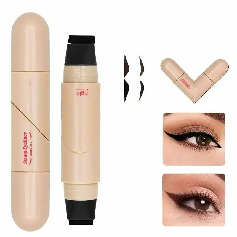 2-in-1 Eyeliner Stamp Wingliner - Normal Edition Bottle with Storage, Transfer-Proof Waterproof Long-Wear Smudge-Proof Liquid, Bendable Tip, Beginner-Friendly, 20g, 24-Month Shelf Life (Shake First for Better Usability)