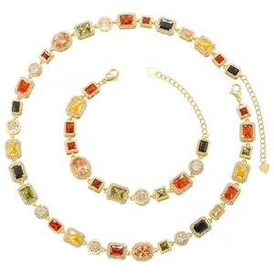 Luxury Ice Candy Bracelet Men Women Daily Outfit Adjustable Hip-pop Charm Bracelets Jewelry Girls Birthday Gift