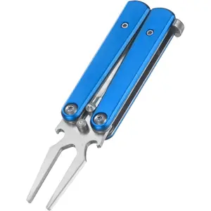 Golf Divot Repair Tool, Alloy Foldable Divot Tool with Bottle Opener Butterfly Design Golf Accessories