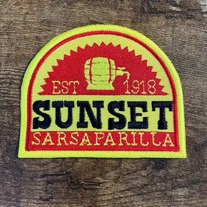 Sunset Sarsaparilla Patch Fallout New Vegas Iron On Sew On 3.15" x 3.85"