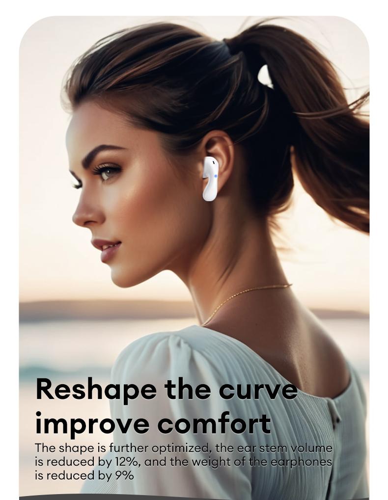 PAXA PA-L02 Wireless Bluetooth Headphones, Powerful Sound Effects for Music, Dustproof & Waterproof Sports Earbuds for Running, Workout, Audio