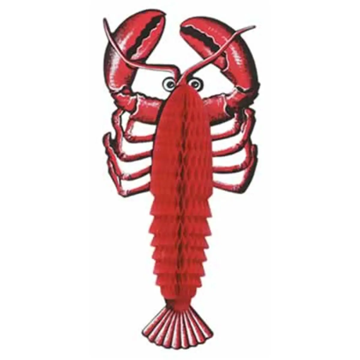 212 MAIN Half-Round Paper Tissue Napkins - Lobster, Food Theme Decorative Home Supplies, Case of 24, 17" per Package, Boxed for Household Use