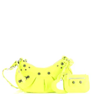 Pre-owned Balenciaga Leather Shoulder Bags Le Cagole Giant Studs Shoulder Bag XS