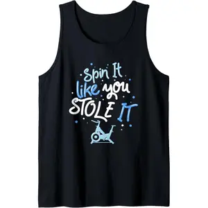 Spinning Indoor Cycling Funny Spin-Class Tank Top