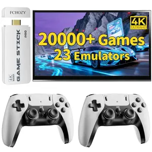 2026 Retro Gaming Console Preloaded with 20,000+ classic games Supports 23 emulators Includes 4K HDMI game controller and upgraded dual 2.4G wireless controllers (64GB storage) Plug-and-play TV gaming console for family enjoyment (White)