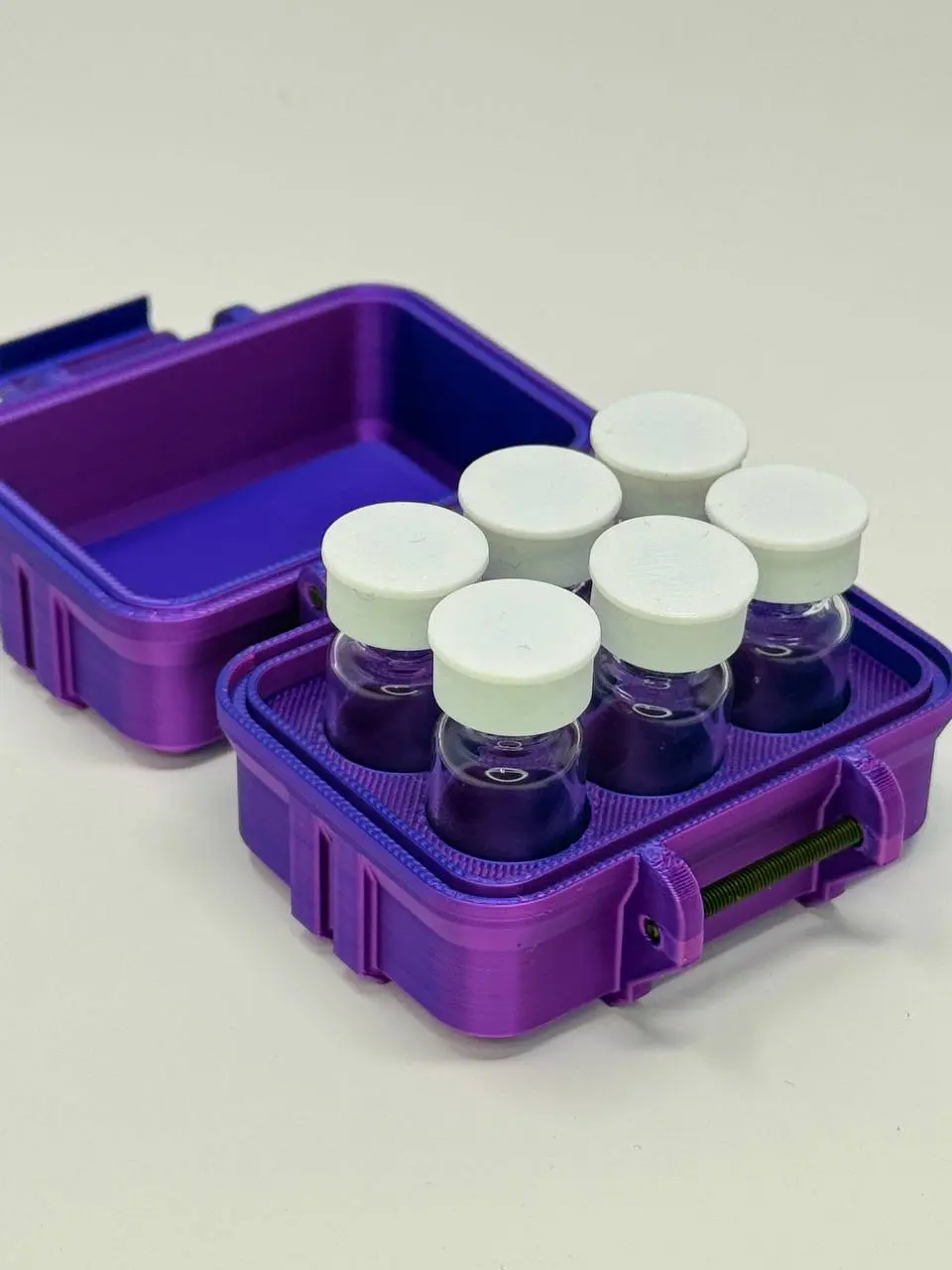 glp 1 vial storage 6-Vial 3mL Vial Vault Case | GLP-1 Peptide TRT Storage