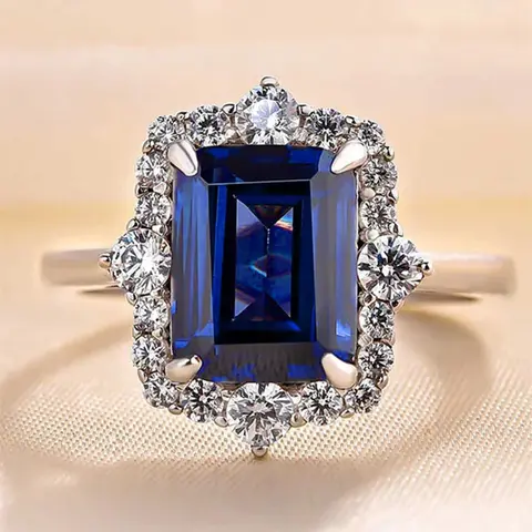 Fashion Rhinestone Decorated Ring, Elegant Trendy Embellished Statement Rings for Women, Fashion Luxury Jewelry for Wedding Party, Bridal Engagement Ring, Upscale Ring