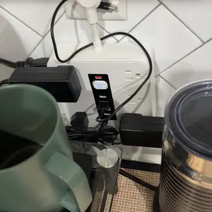 16-in-1 multifunctional power strip combines sockets, surge protectors, and power switches into one, with 12 power outlets, 2 USB ports, and 2 Type-C charging ports. It has a beautiful appearance and is suitable for use in both homes and offices.