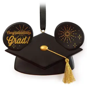 Disney Store Mickey Mouse Ear Hat Graduation Cap Ornament