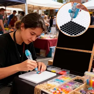 3D Pixel Puzzle Special Ballpoint Pen, 2.6mm Tip, Automated Mechanical Design, Ergonomic Handle, Transparent Design for Enhanced Visibility