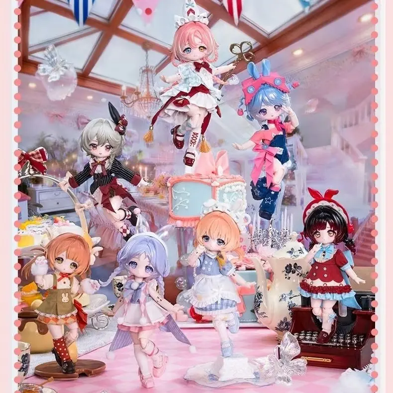 Bonnie Resin Doll Toy Blind Box, Fully Movable Joints, Dream-Style Display Shelves, Desktop Decor for Creating Exclusive Girly Display, Creating Exclusive Girly Dream Display