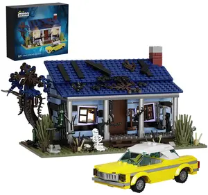 Evil Dead Haunted House Building Blocks Set  Scary Palace Horror Decor Architecture Model Kit Halloween Gift for Kids Boy Girl