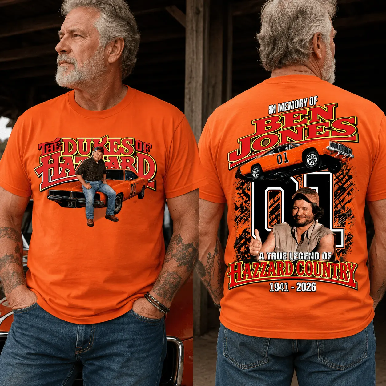 Rip Ben Jones T-Shirt, D*ke of H*azzard Sweatshirt, Hoodie, Memory Shirt