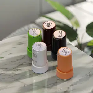 Weather Pattern Round Stamp with Cute Drawings, 6 Weather Designs for Journaling, Unique Decorative Stamp for Creative Projects