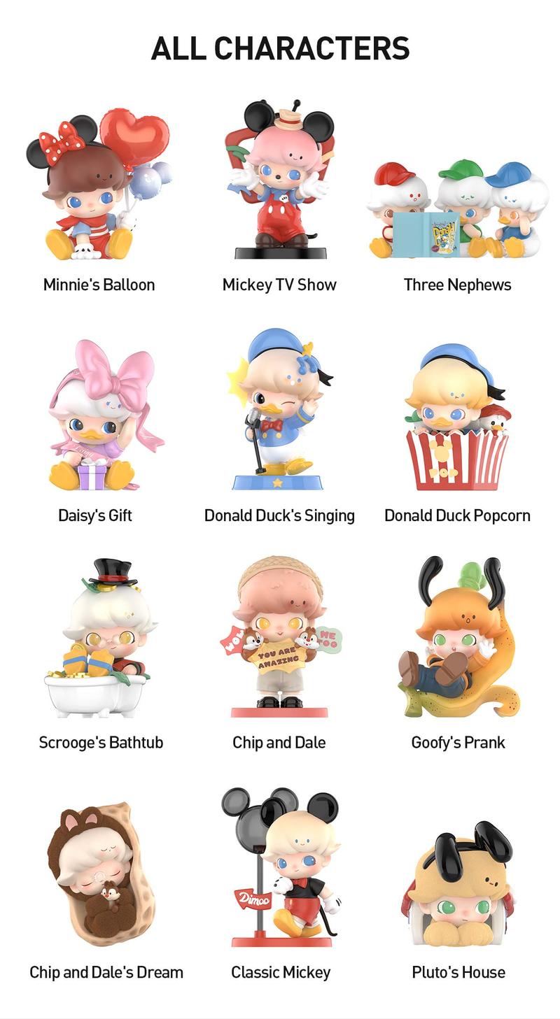 POP MART DIMOO WORLD × DISNEY Series Figures