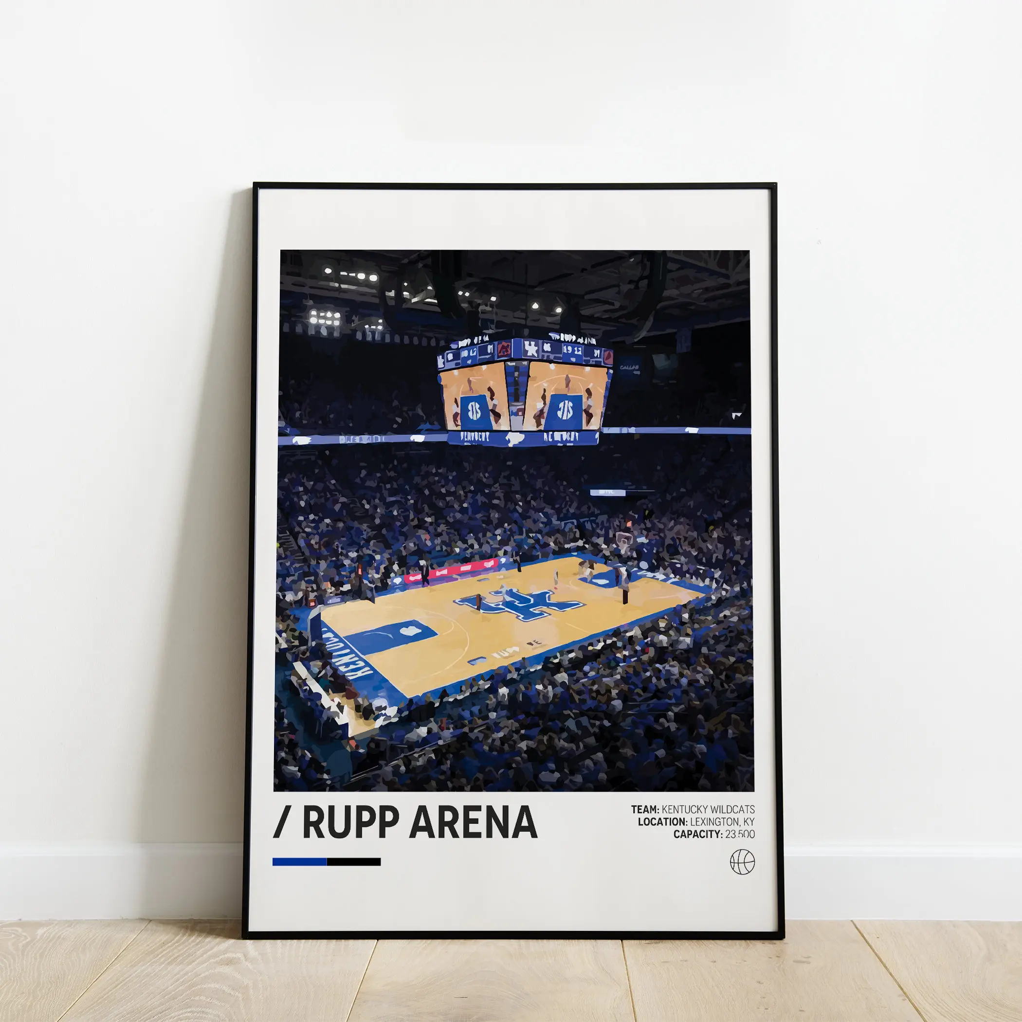 Rupp Arena Poster, Kentucky Wildcats Poster, Minimalist Sports Poster, Office Wall Art, Bedroom Wall Art, Stadium , unframed, Poster Decor Artistic Ornaments