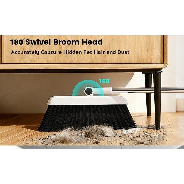 3 in 1 Broom and Dustpan Set 2 in 1 Cleaning Brush Foldable 4 in 1 Broom Combo Multi Function Cleaning Tool for Home Office Dorm Dust Removal